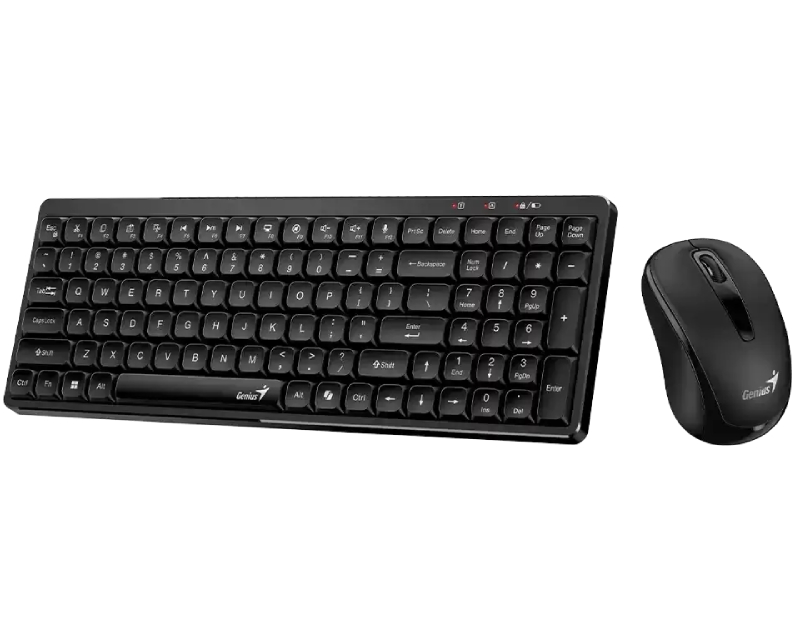 GENIUS LuxeMate Q8100 Wireless USB YU crna tastatura + miš - Slika 3