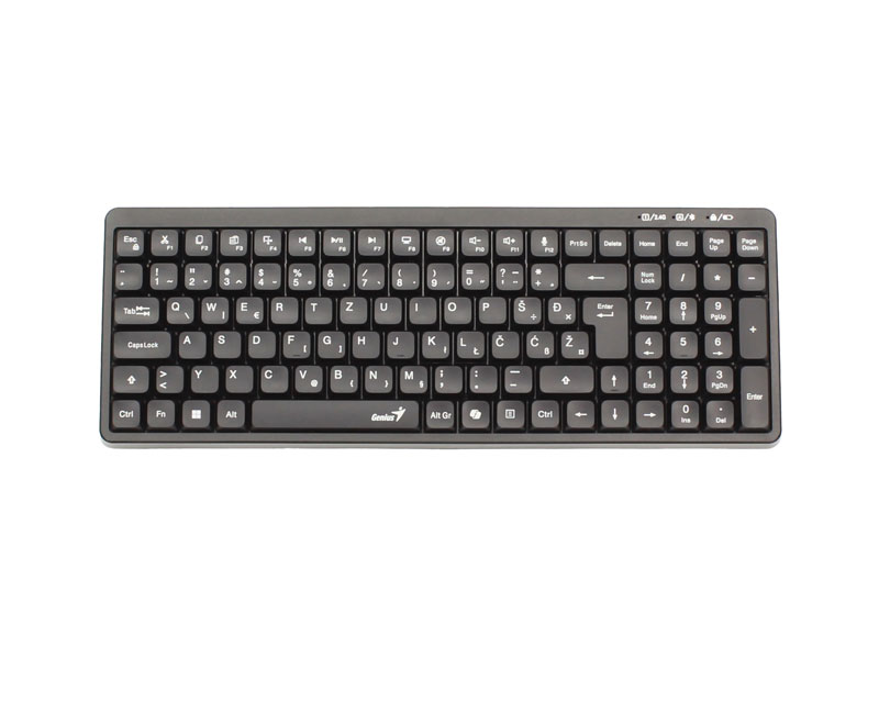 GENIUS LuxeMate Q7100BT Wireless USB YU crna tastatura - Slika 2