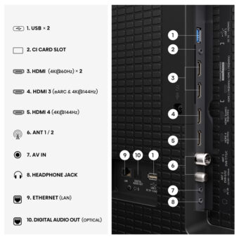 HISENSE 100 inča 100E7S PRO Hi-QLED 4K UHD Smart TV