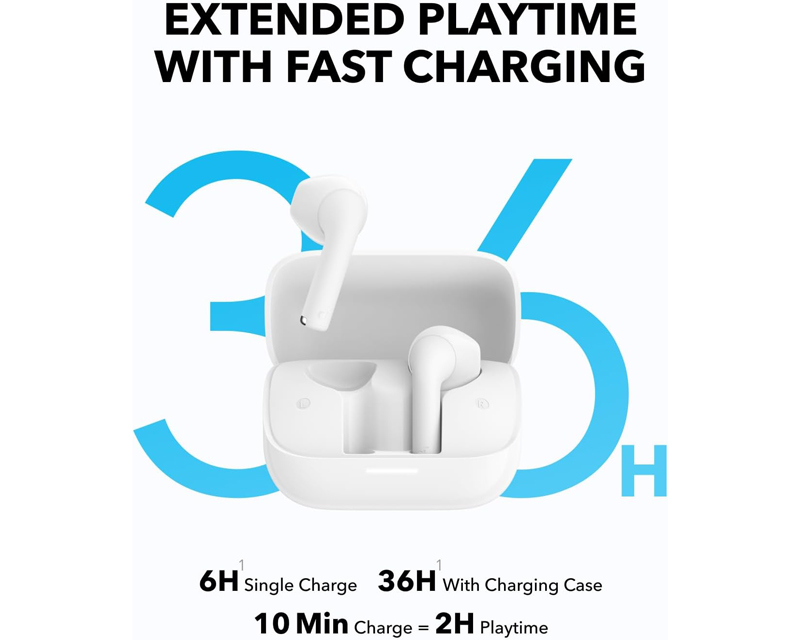 ANKER Soundcore K20i TWS BT bubice sa mikrofonom bele - Slika 3