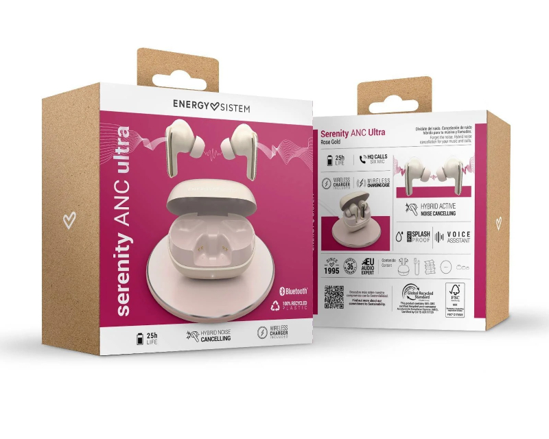 ENERGY SISTEM Rose Serenity ANC Ultra Bluetooth slušalice krem (M45962) - Slika 2